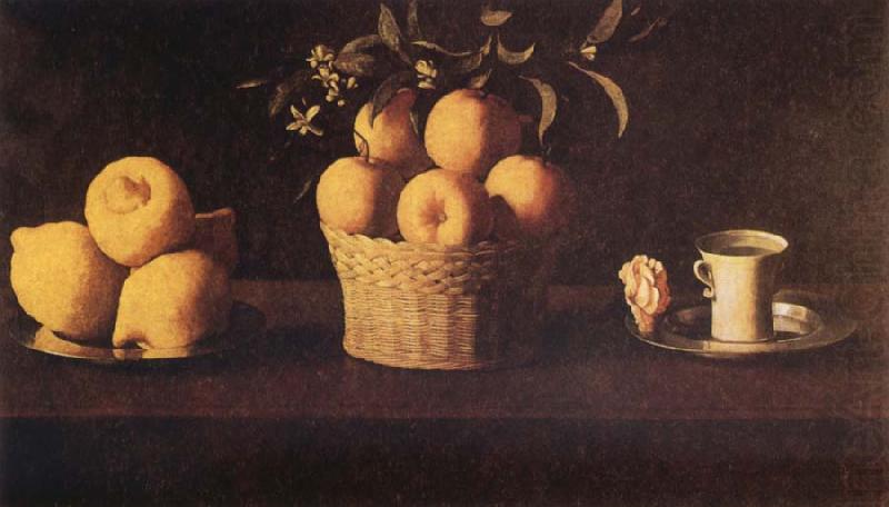 Still Life with Lemons,Oranges and Rose, Francisco de Zurbaran